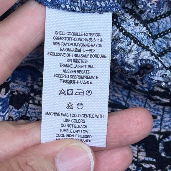 Free People Thinking Of You Printed Strapless Jumpsuit Blue Size XS - Picture 10 of 10